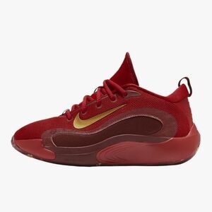 Nike Red and Gold Sneakers